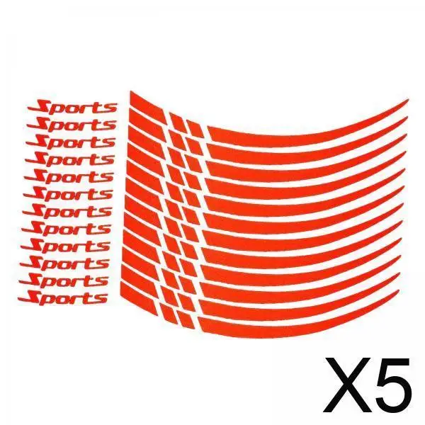 

Wheel Hub PVC Reflective Stickers Durable Car Rim Accessories Exterior Decoration for Night Driving 18 to 21 Inch