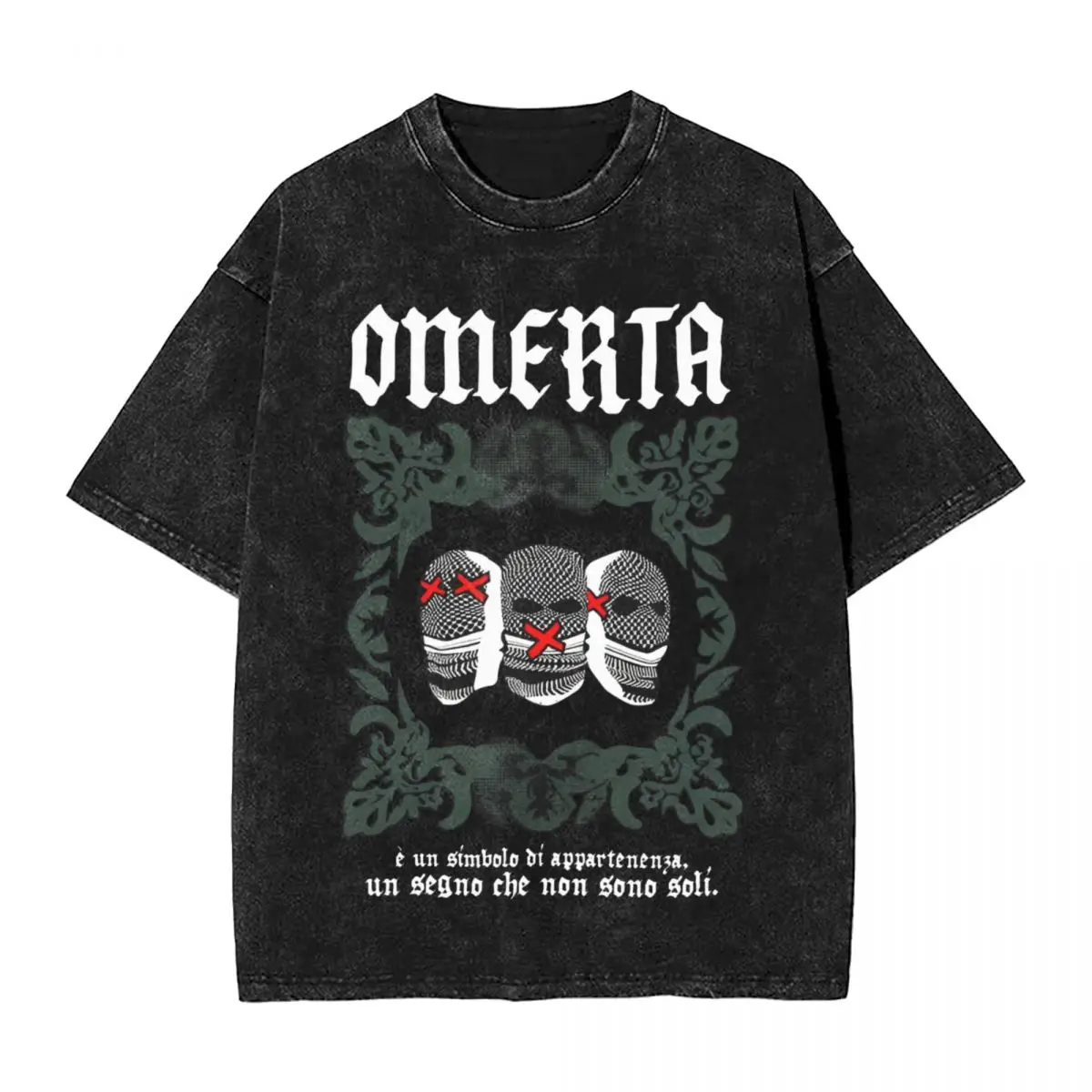 Omerta Maes Song T-Shirt Beach Y2K Retro T Shirts 2024 Cotton Hip Hop Tee Shirt For Man Short Sleeves Simple Tees