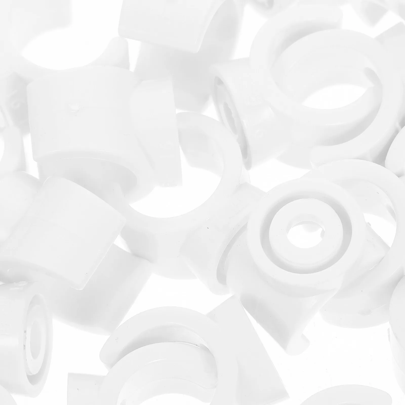 50pcs U-Shaped Cable Holders – Thick Plastic Clamps for Electric Wires, Water Hose, Gas Tube & Plumbing Support