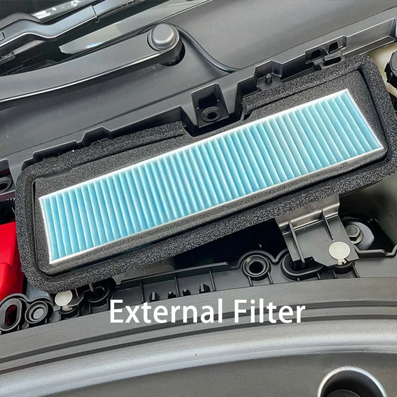 Cubierta de filtro de admisión de aire para Tesla Model 3, Protector antibloqueo de ventilación de entrada de flujo de aire, accesorios de coche,