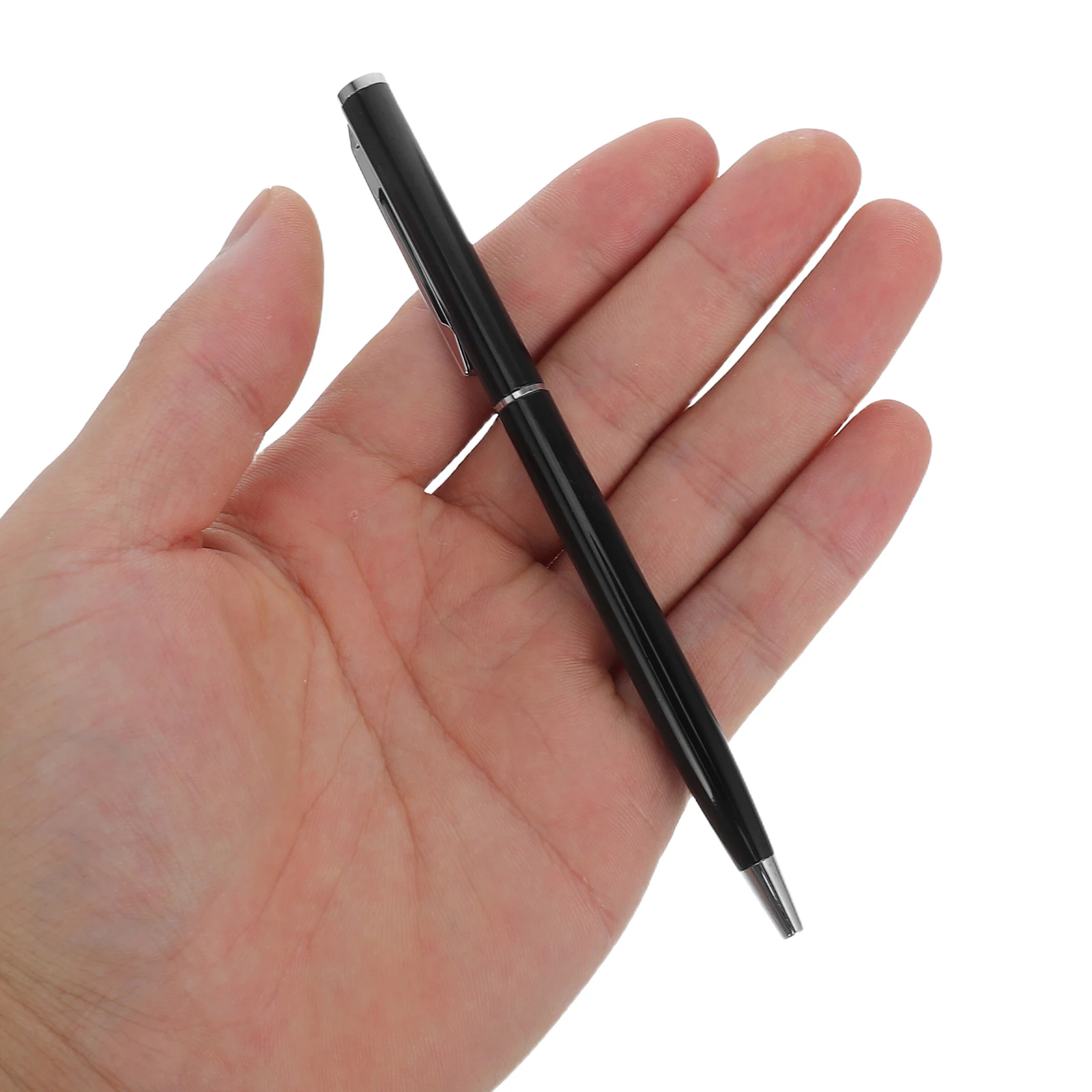 

5pcs Business Ballpoint Pen Refillable Metal Construction Smooth Ink Leak-Proof No-Skip Writing Tool Comfort Grip Executive Pen