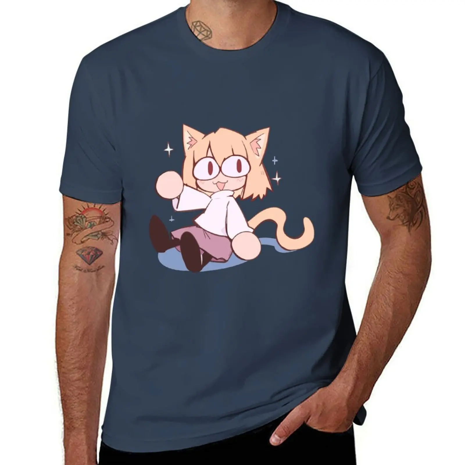 

neco arc funny neco arc,neco arc memes,neko memes,funny neko,neco arc T-Shirt black cotton t-shirt plain for man package T-Shirt