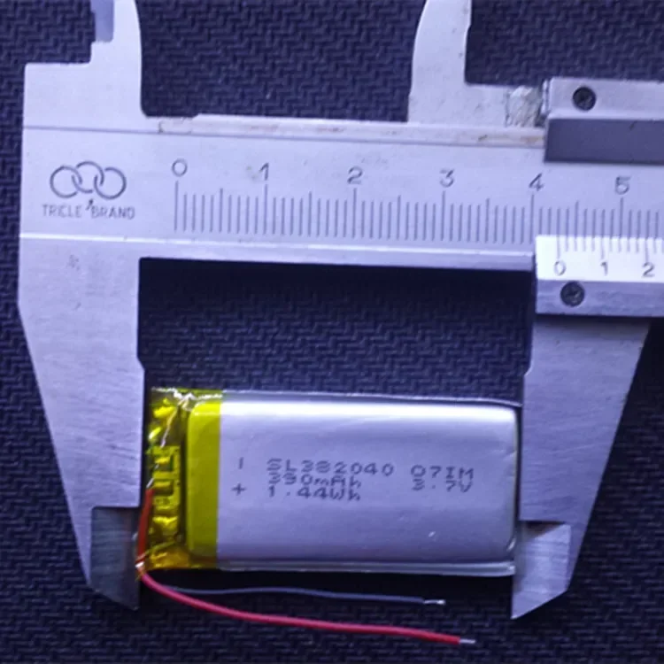 3.7V lithium polymer battery, MP3 point reading pen, MP4 flash shoes, luminous shoes 382040, recording pen 402040 Rechargeable L