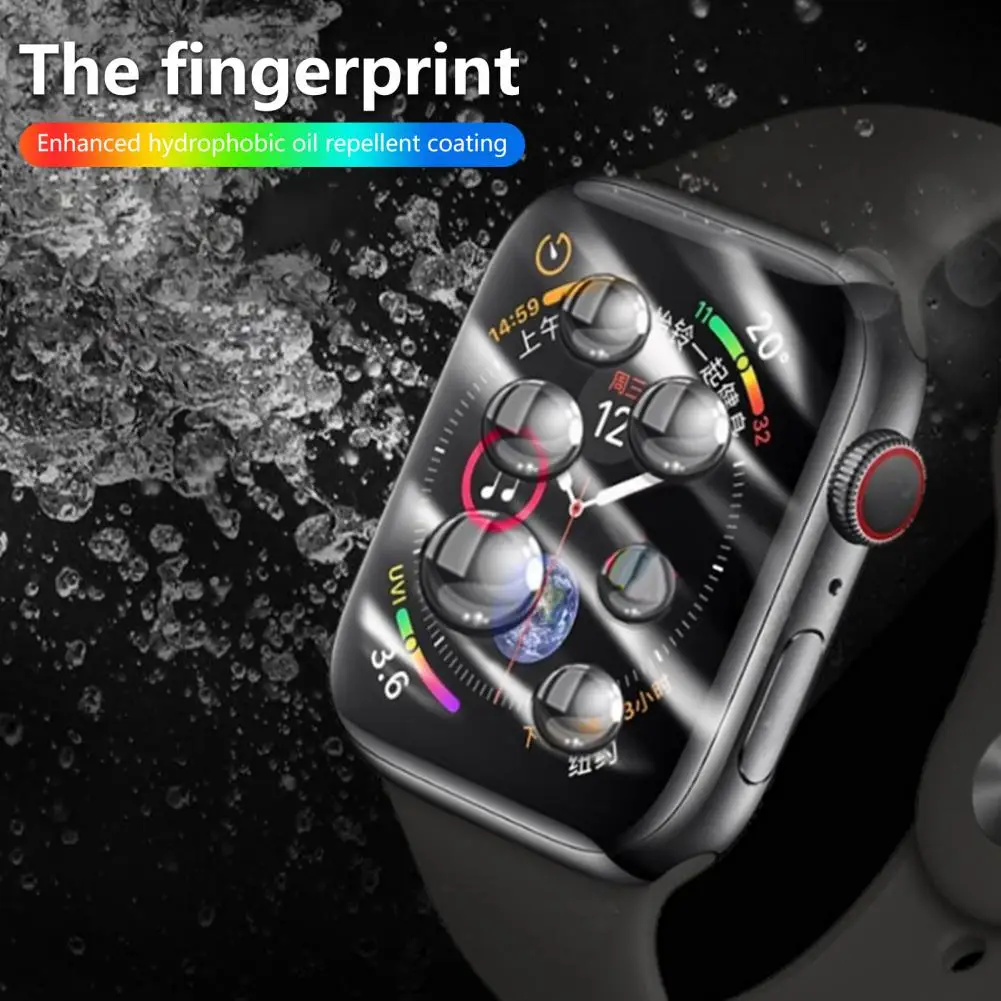 for iWatch S7 Watch Screen Film Ultra-thin Smartwatch Tempered Glass Screen Protector Cover Full Screen Watch Screen Film