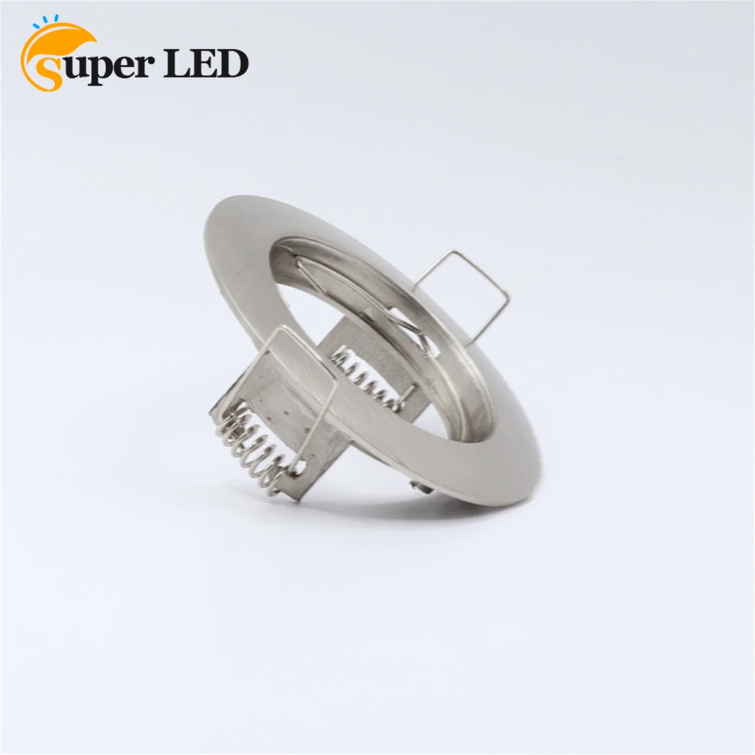 

Aluminum Alloy Nickel Cut Hole 55mm Fixture Frame Downlight Fixture for MR16 GU10 Base Socket