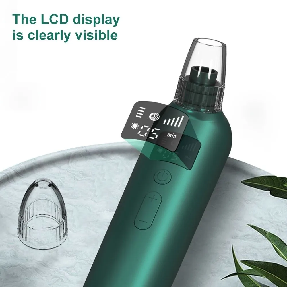 전기 블랙헤드 제거기 딥 클리닝 소형 버블 페이스 코 클리너 온열 기능 USB 충전식 스마트 뷰티 도구