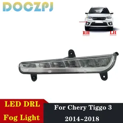 Car LED Daytime Running Light Driving Fog Lamp T11-4499020 For Chery Tiggo 3 2014 2015 2016 2017 2018