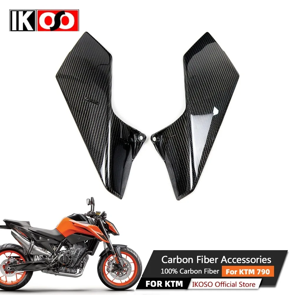 For KTM Super Duke 790 2018+ Pure 3K Full Dry Carbon Fiber Water Tank Side Panel Protective Cover Fairing Motorcycle Accessories