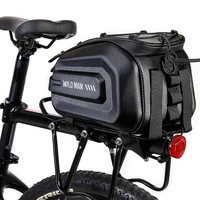 Alforja de bicicleta portátil multifunción, bolsa de bicicleta de carcasa dura EVA, gran capacidad, impermeable, para viajes al aire libre, 4L