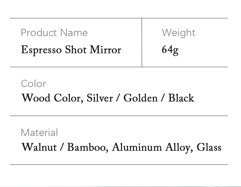Espresso Shot Mirror Kaffee-Extraktion für bodenlose Sieb träger Linsen Durchfluss rate Beobachtung reflektieren des Zubehör Barista Tool – Detail 6