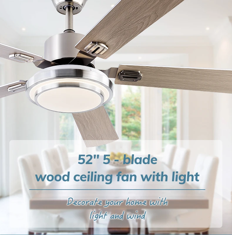 Popular 52 Inch High-quality Ceiling Fan Remote Control Modern Led Ceiling Fan with Light