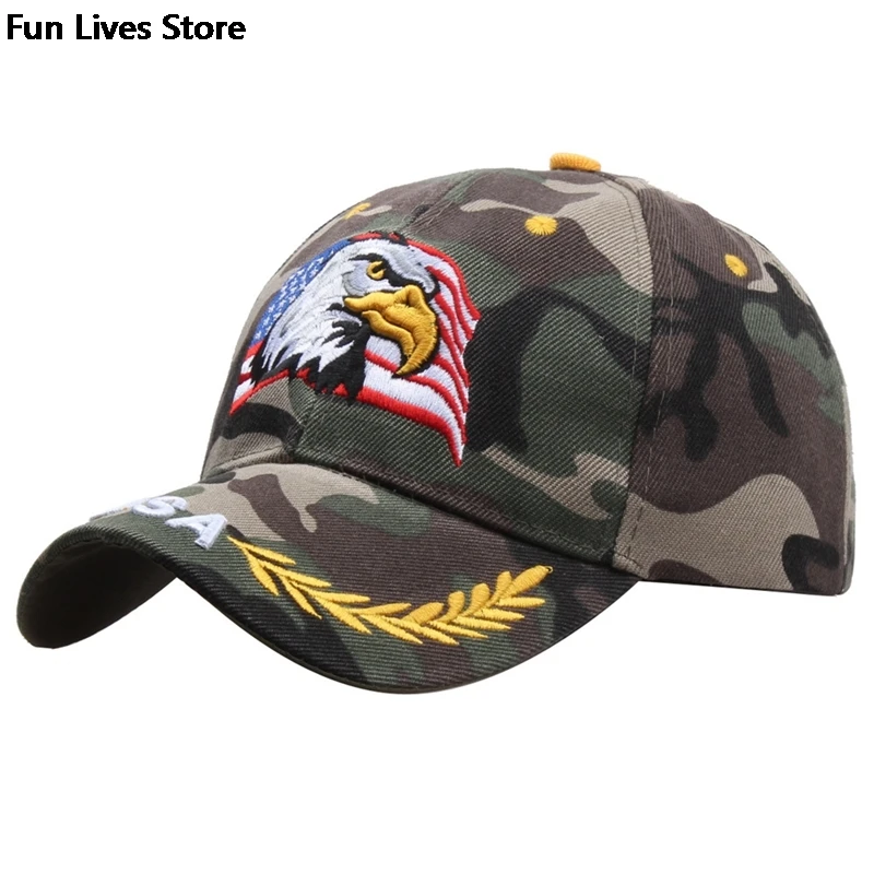 Fashion Animal Farm Snapback Caps Patriotic Embroidery American Eagle And Flag USA Black Trucker Hat Men Women Baseball Cap