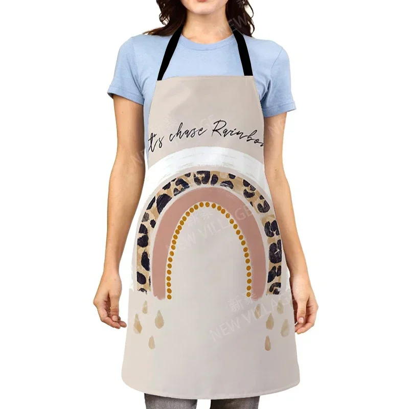 nordic Aesthetic Women kitchen apron kids original Children Waterproof girl princess waiter work apron oil proof boho plant