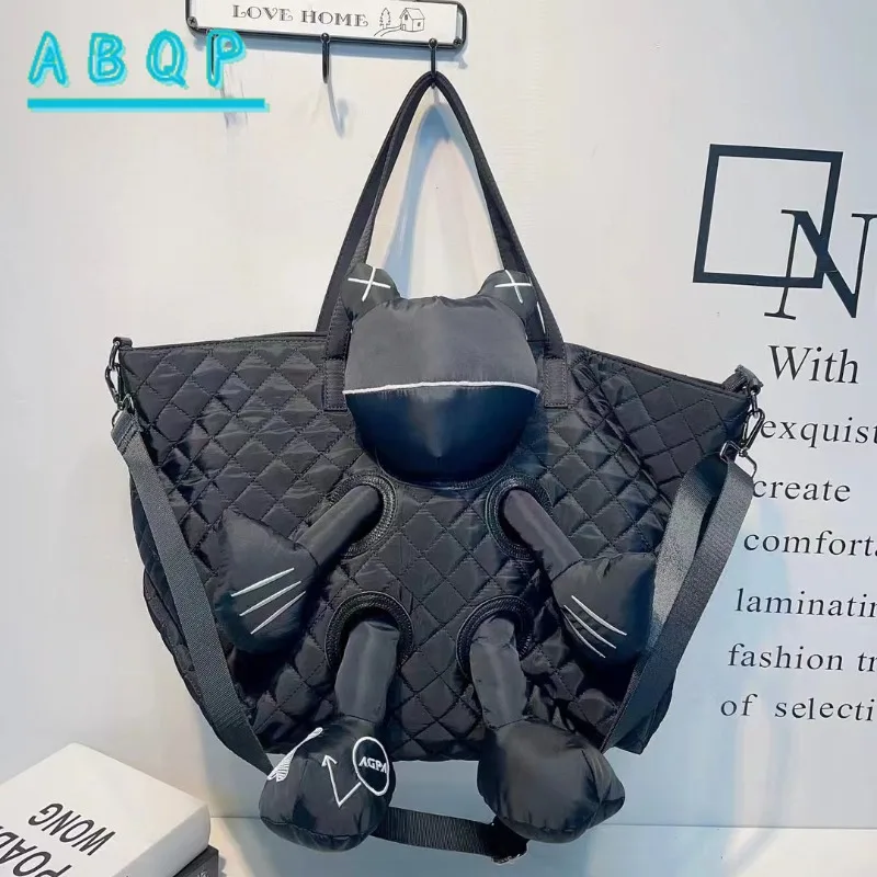 New Women's Doll Handbag Luxury Brand Fashion Doll Style Women's Shoulder Bag Large Capacity Casual Women's Bag High Quality