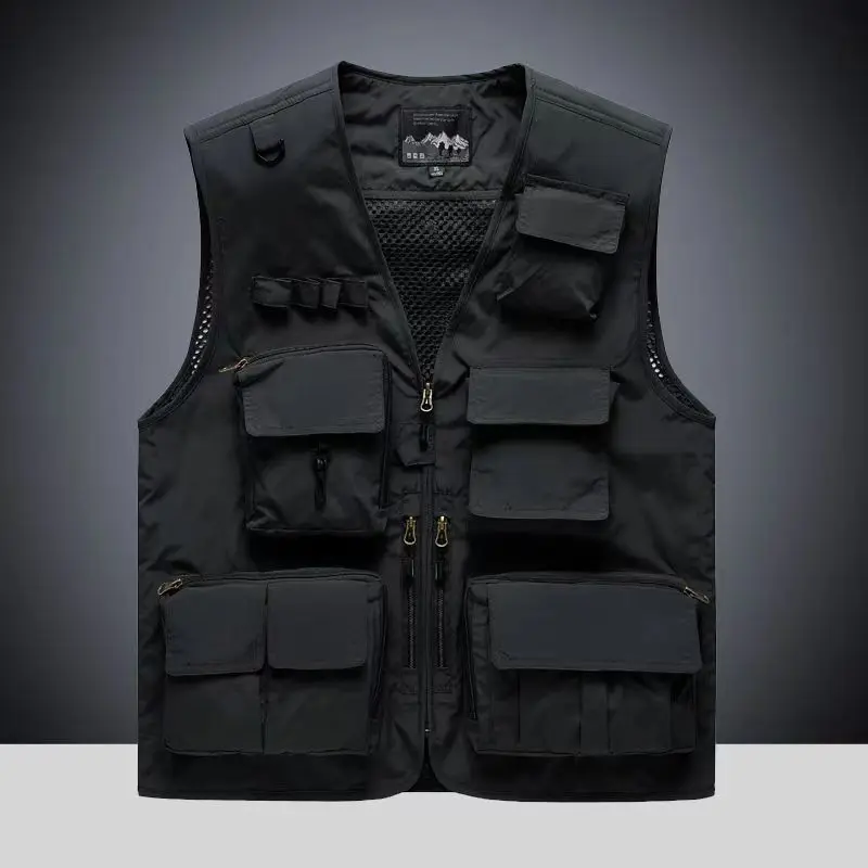 

2026 Summer Outdoor Fishing Jacket Lightweight, Loose-Fitting, Zipperless, Unlined Solid Color Pouch Casual Backless Coat