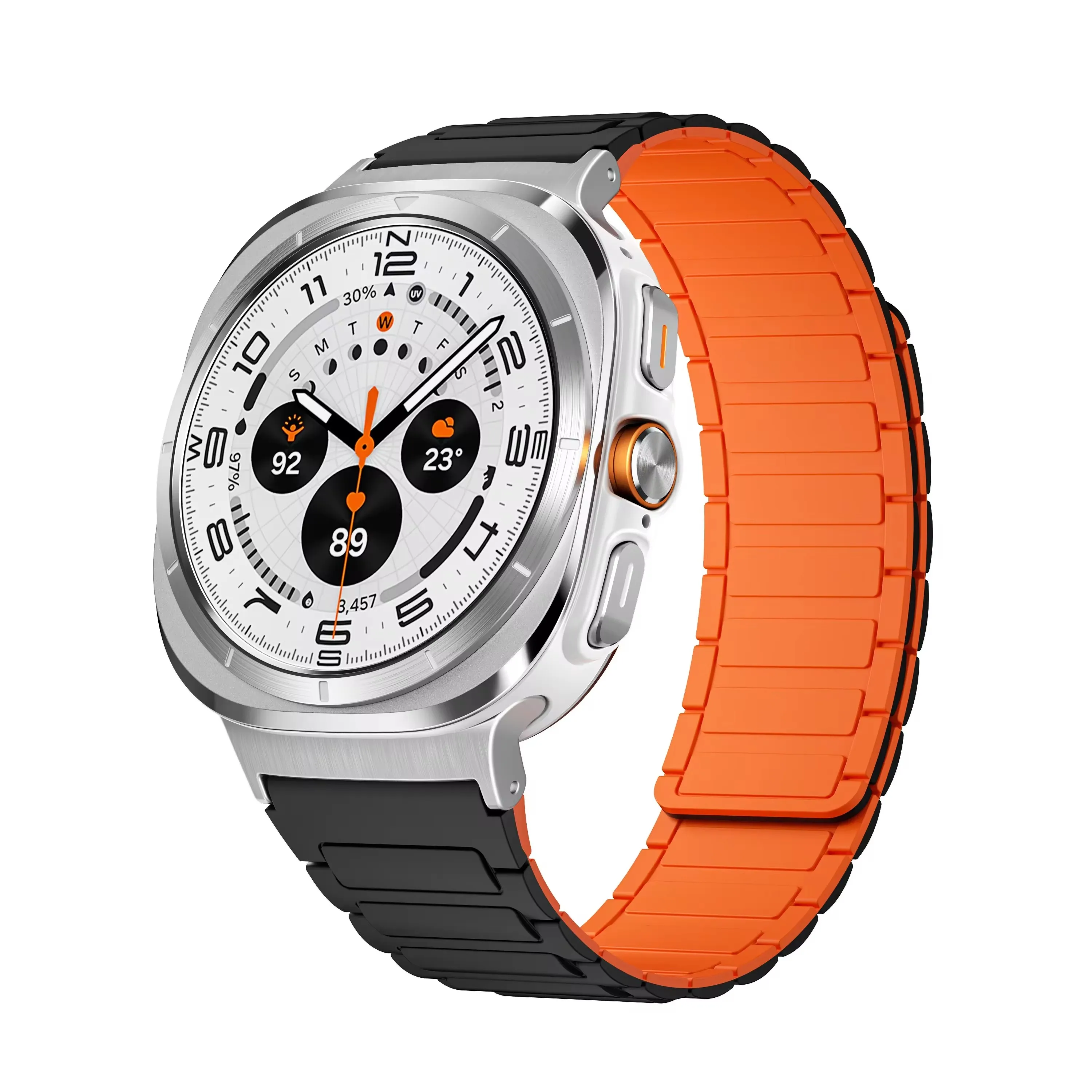 Magnetisches Armband für Galaxy Watch Ultra 2, Silikon-Uhrenarmband für Samsung Galaxy Watch Ultra 47mm, Zubehör ﻿ – Detail 3