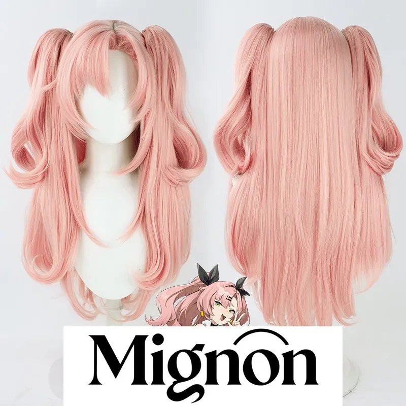 

Zenless Zone Zero Николь Демара Косплей Парик, Кроличий Дом Силиконовая Голова и Двойные Хвосты