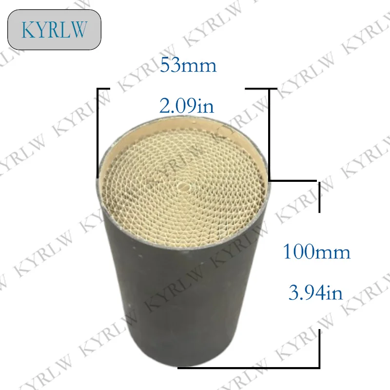 Low price 53*100mm Euro3/4/5 Exhaust System motorcycle catalyst Metal  motorcycle catalyst converter