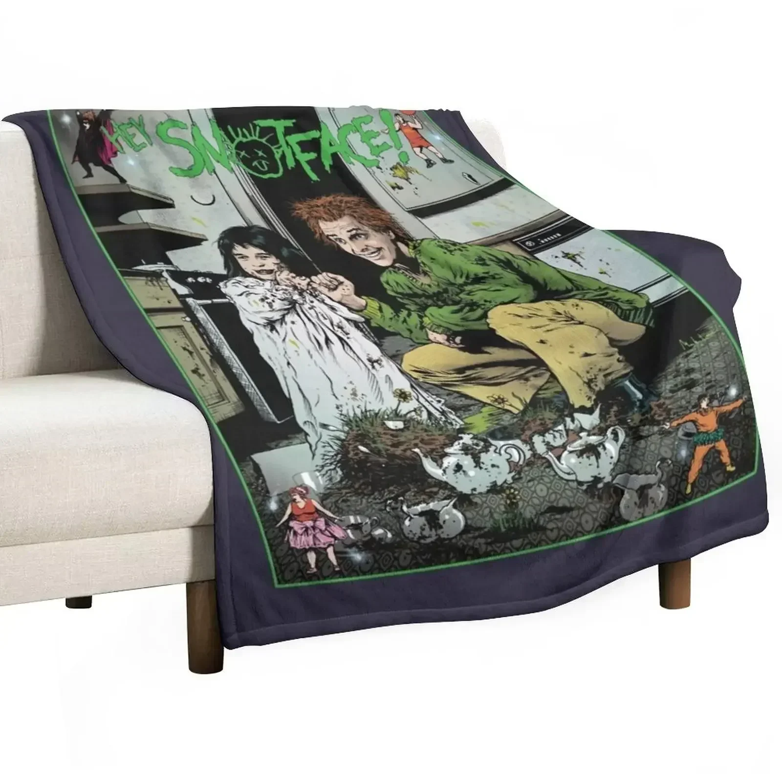 For Men Women Drop Dead Fred Gift For Halloween Throw Blanket Summer Beddings Softest Blankets