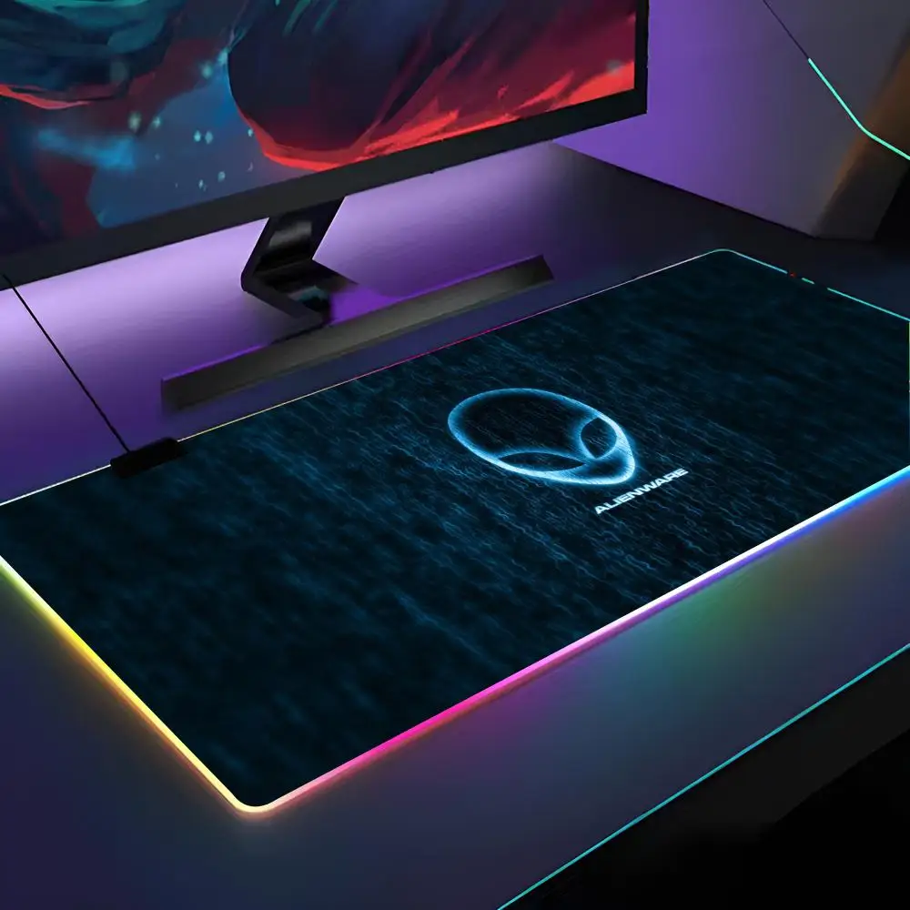 

Alienware коврик для мыши RGB с подсветкой коврик для мыши ноутбук коврик для мыши ноутбук геймер компьютерный стол игровые аксессуары