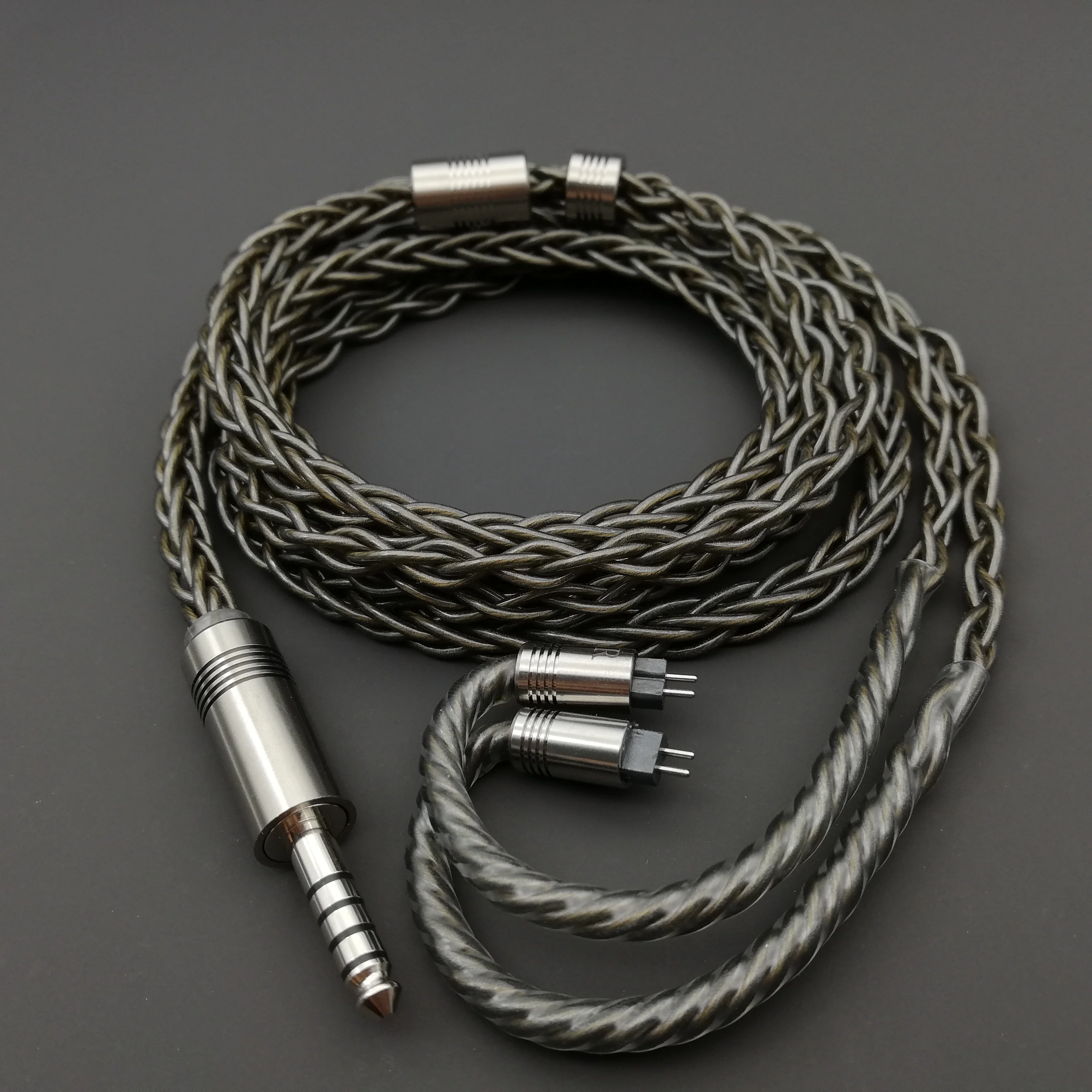 2023 Earphone Upgrade Line New Fever Grade 8-Strand Bold Sterling Silver 2.5 3.5 4.4/0.78MMCX Finished Line