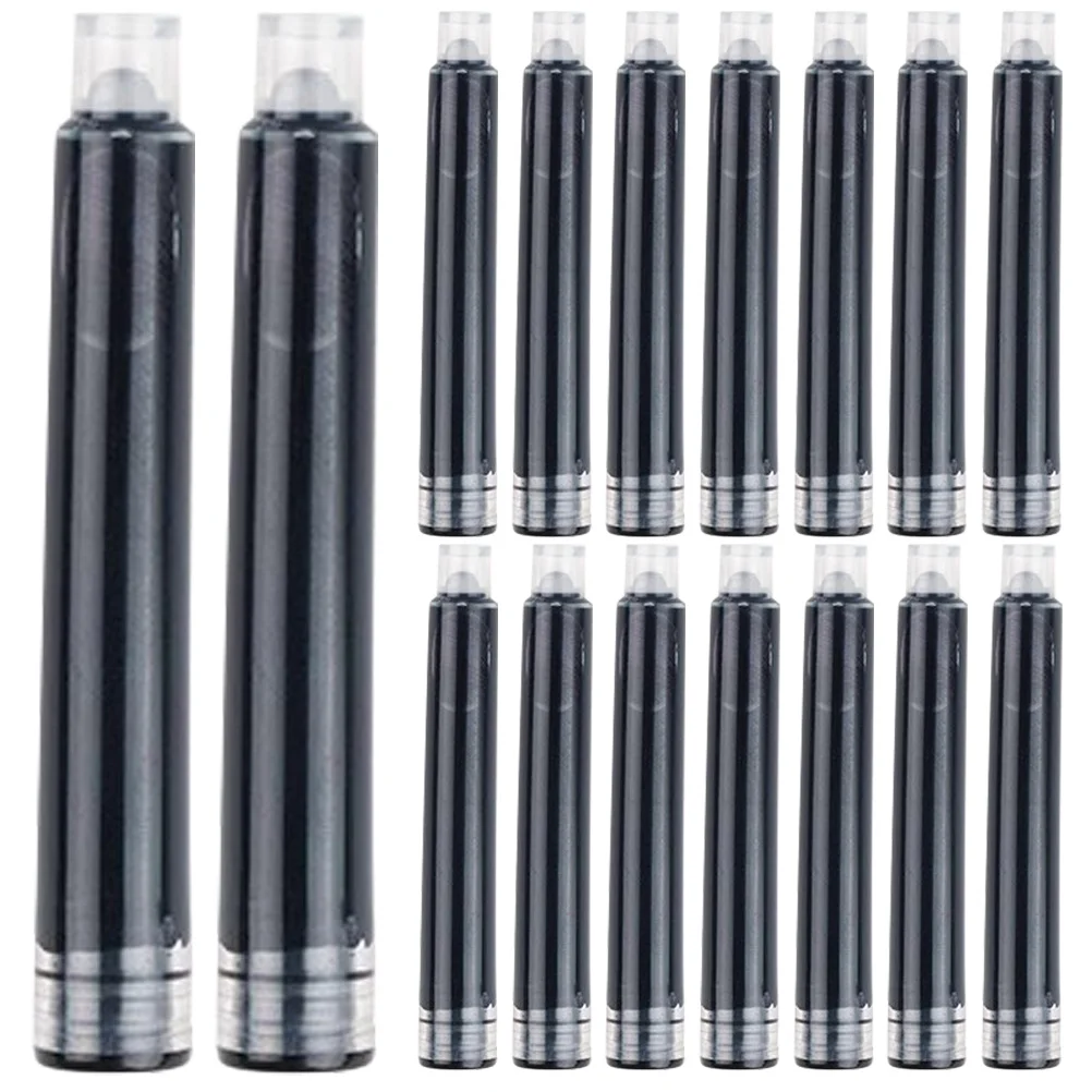 4 Kantong Isi Ulang Tinta Fountain Pen Kartrid Tinta Portabel Universal Desain Ergonomis untuk Penggunaan Kantor Sekolah Pena Fountain