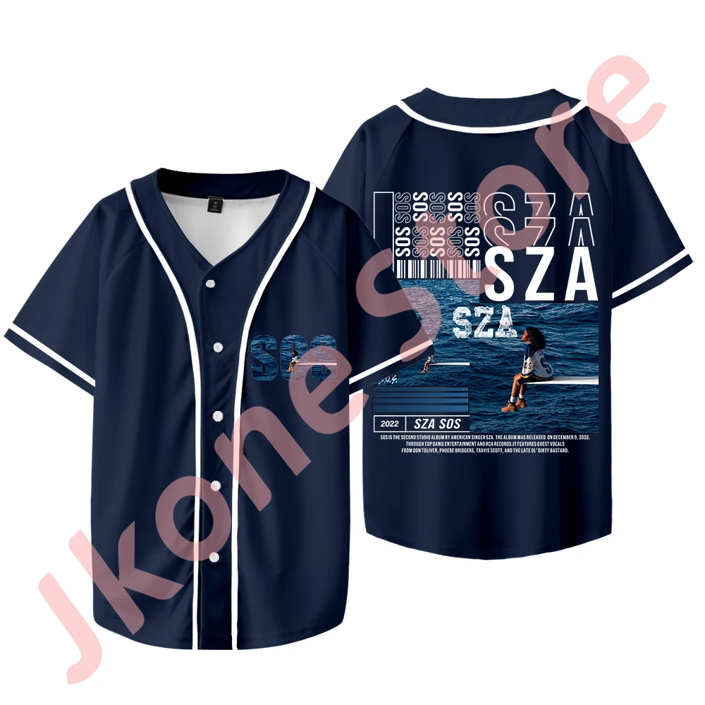 SZA North America Tour Merch Jersey Cospaly Unisex Fashion Casual Short Sleeve T-shirts Baseball Jacket