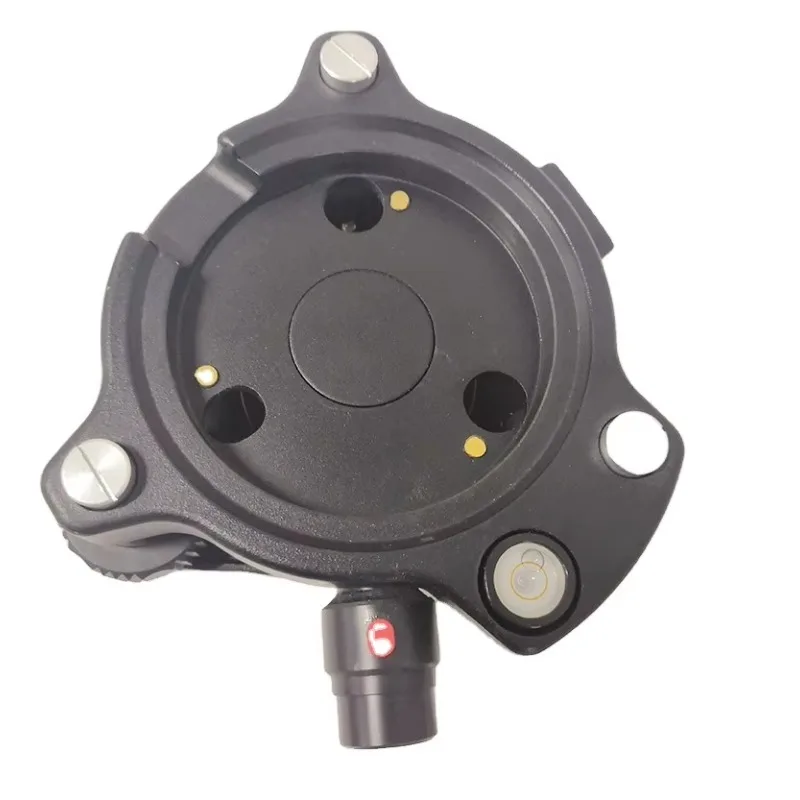 TR-111 Black Robotic Tribrach with Laser Adjustable Plummet for Level Surveying Adapter Base GPS Mounting