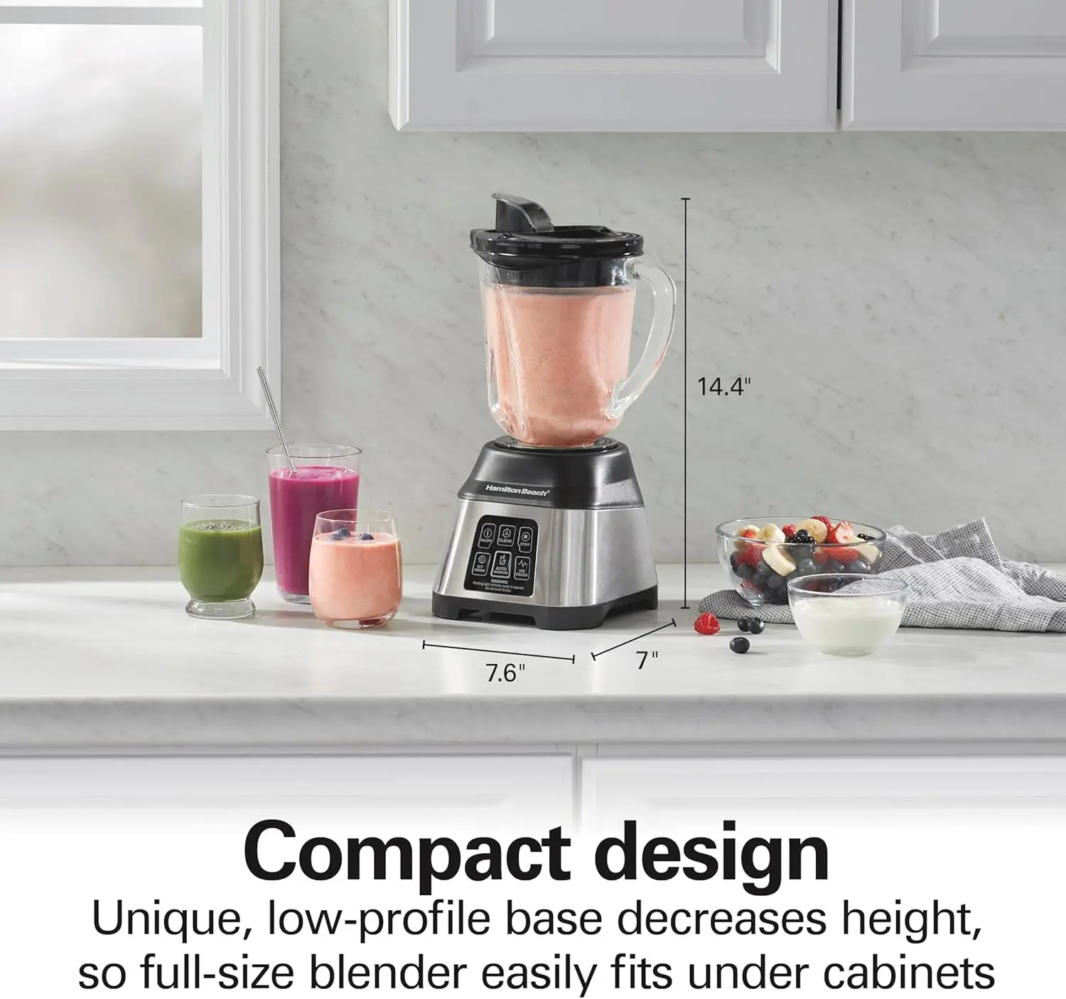 خلاط للعصائر مع 5 وظائف بما في ذلك دورة العصائر التلقائية، ونظام عمل الموجة لنتائج فائقة النعومة، 850 وات، 40