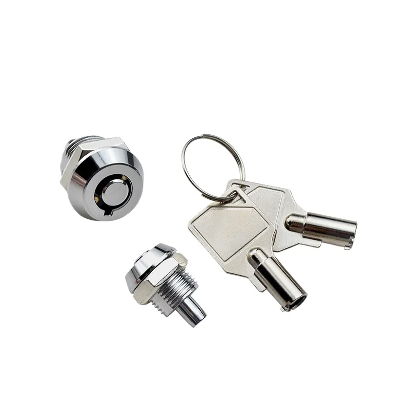 Cylindrical Plum Head Pinball Lock Mini Press with Spring Telescopic Door Lock Advertising Light Box Lock
