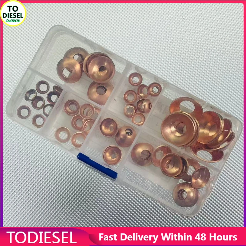 

10pcs 7 Specifications Pure Copper Sealed High-pressure Oil Pipe Gaskets