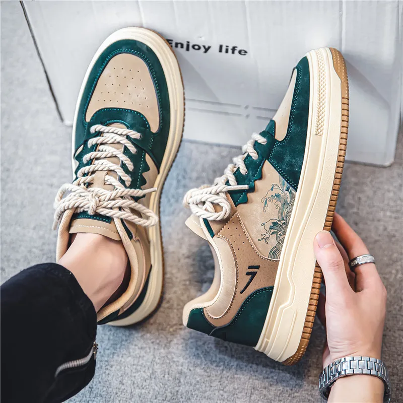 

Men's Fashionable Work Sports Shoes 2025 Autumn New Season Thick Bottom Casual Sneakers Korean Style Trendy All-Match Shoes