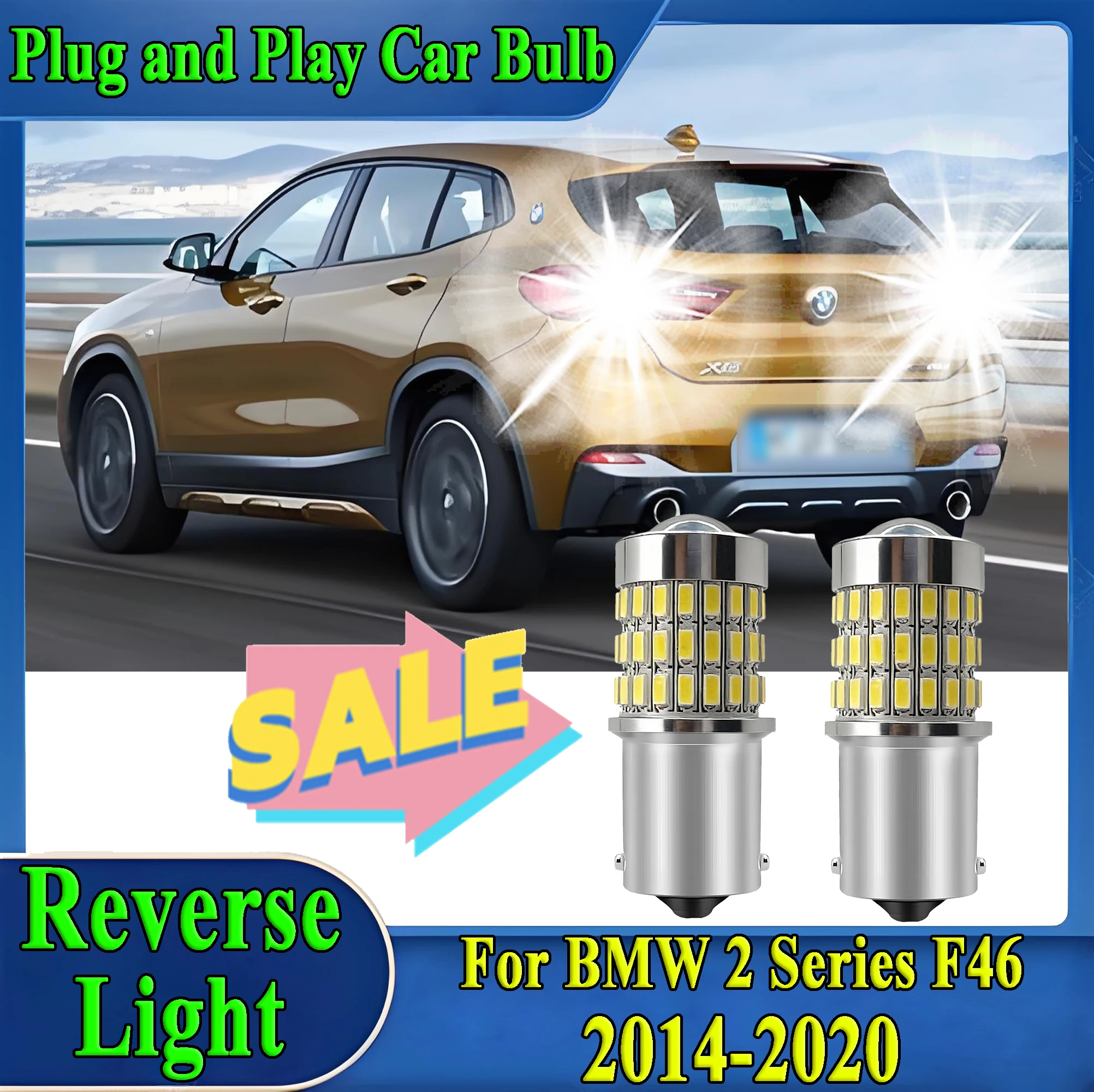 

2pcs 1156 BA15S Canbus Car LED Reverse Light For BMW 2 Series F46 2014 2015 2016 2017 2018 2019 2020 Super Bright Backup Lamp