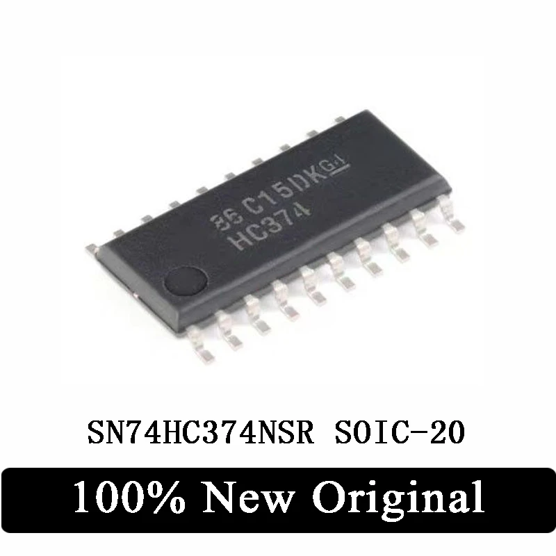 10Pcs 100% New Original SN74HC374NSR SOIC-20 three-state output eight-way edge class D flip-flop IC Chip In Stock