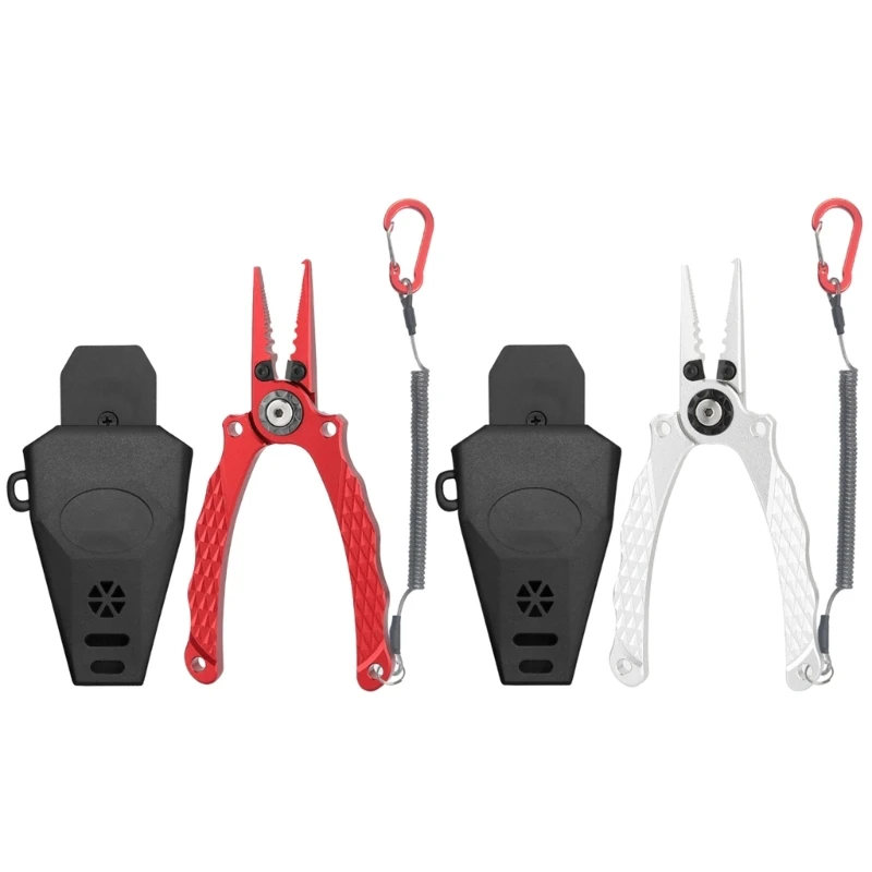 

Multifunctional Tackle Fishing Pliers Lip Grip Fish Clamps Tackle Grabber Keeper Hook Remover Tool Line Cutter X5QF