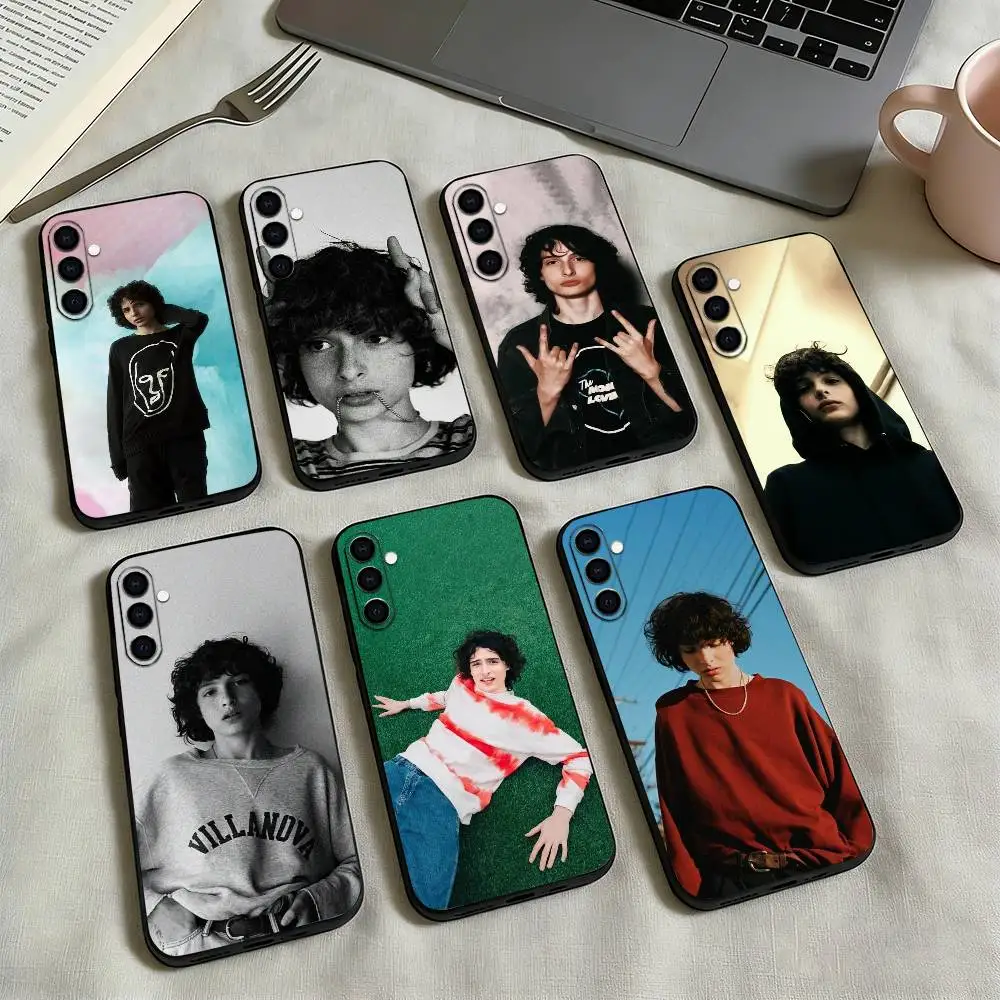 

Finn W-Wolfhard A-Actor Phone Case Black Silicone Soft For Samsung Galaxy A73,A72,A71,A70,A53,A52,A51