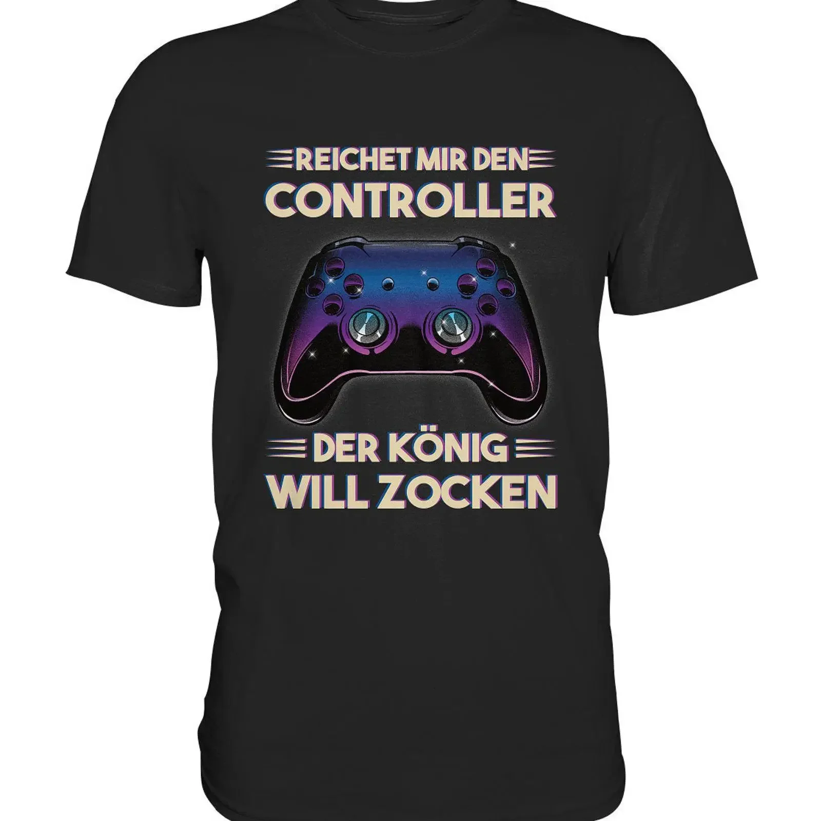 Gamer T Shirt Pass me the controller king wants to play Premium vintage Washed Casual Comfortable Unisex Versatile Stylish