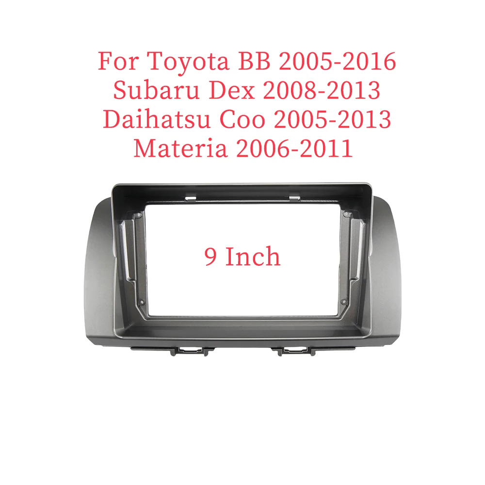 9 Inch Car Frame Fascia Adapter For Toyota BB Subaru Dex Daihatsu Coo Materia Android Radio Dash Fitting Panel Kit 2005-2016