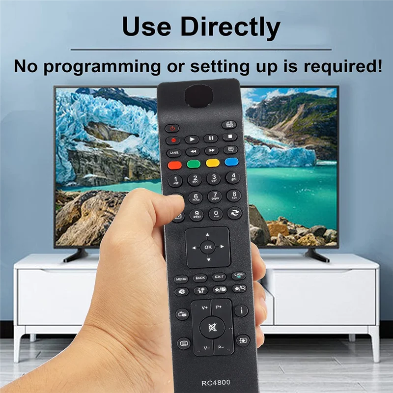 Пульт дистанционного управления RC4800 для JVC TV RC4800 LT-32TW51J LT32TW51J, замена пульта дистанционного управления, английская версия
