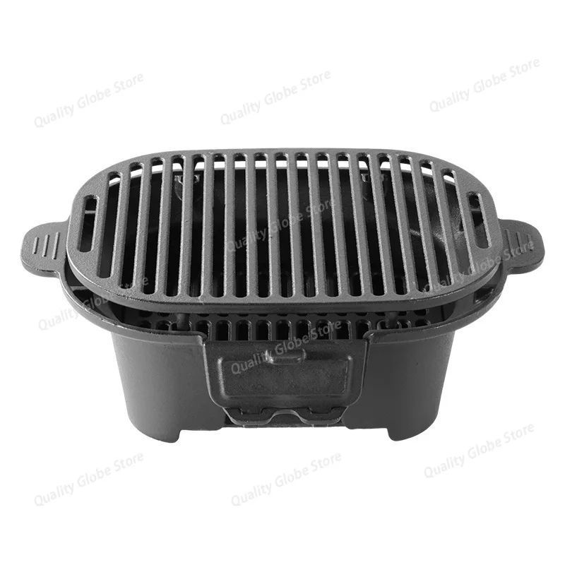 

Convenient outdoor barbecue grill,surrounded by a stove for boiling tea and grilling, Charcoal grill, charcoal burning