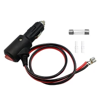 Botón de encendido y apagado portátil de 12V para cargador de coche, Cable de extensión, Cable de enchufe para encendedor de cigarrillos de coche, conector macho