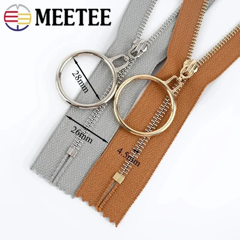 5Pcs Sewing Metal Zipper for Bag 3# 15-30cm Close-End Zips Closure Purse Decorative Zippers Repair DIY Garments Accessories