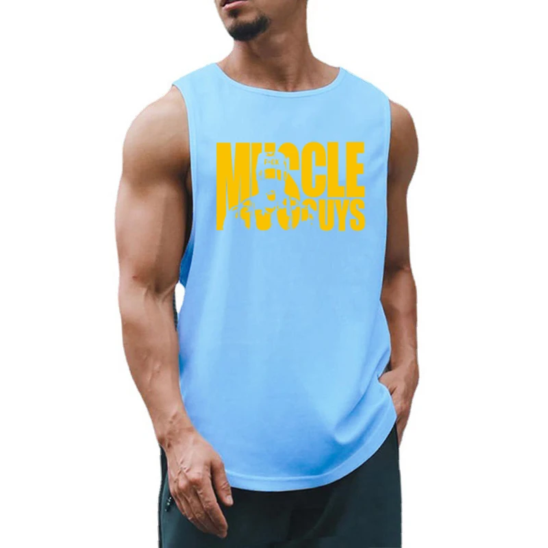 

Gym Running Sport Tank Tops Men Mesh Quick Dry Bodybuilding Sleeveless Shirt Fitness Singlets Basketball Sportswear Muscle Vest