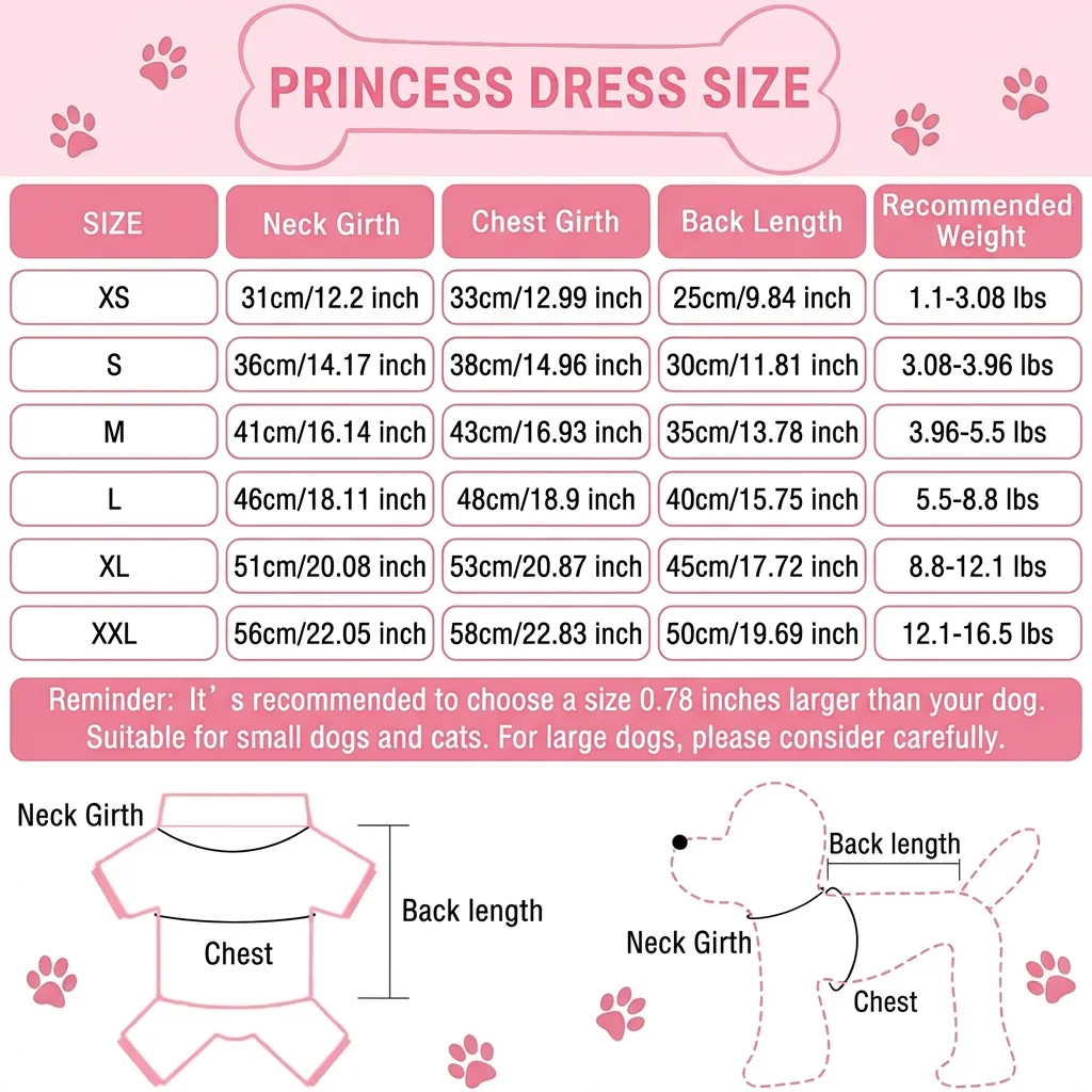 Vestido perro cumpleaños con estampado cupcakes rosa blanco - imagen 5