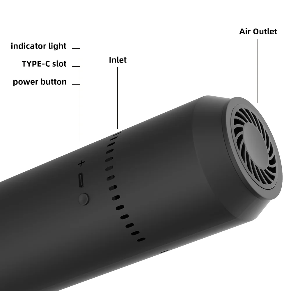 EddaAir PS300T1 Portable Air Purifier Car Personal Hotel Ionic Air Cleaner With Bipolar Ionizer Technology Remove Odor