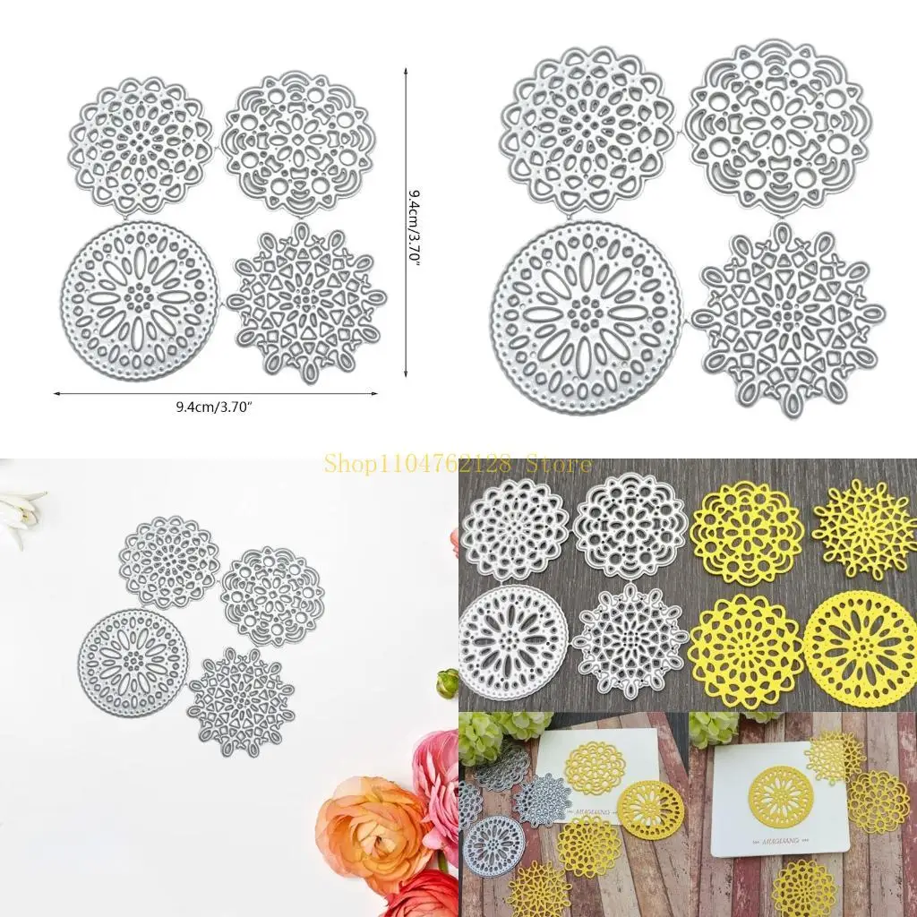 

Round Lace Metal Die Cuts Template Exquisite Scrapbooking Embossing Stencil best sale