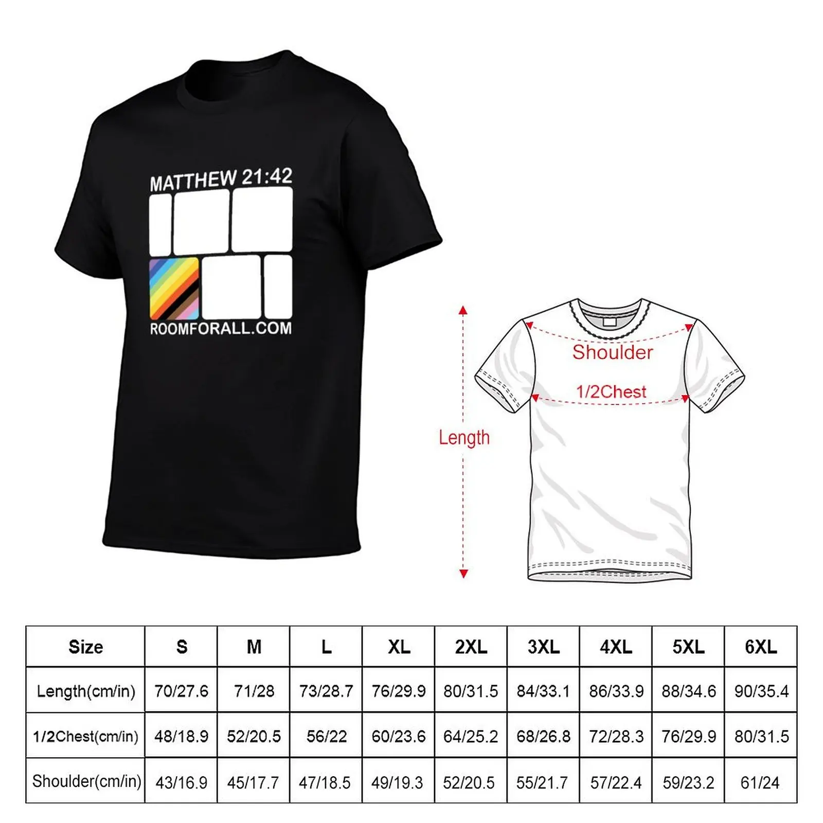 Progress Cornerstone for Dark Backgrounds T-Shirt Plus Size Gym Sports T-Shirt