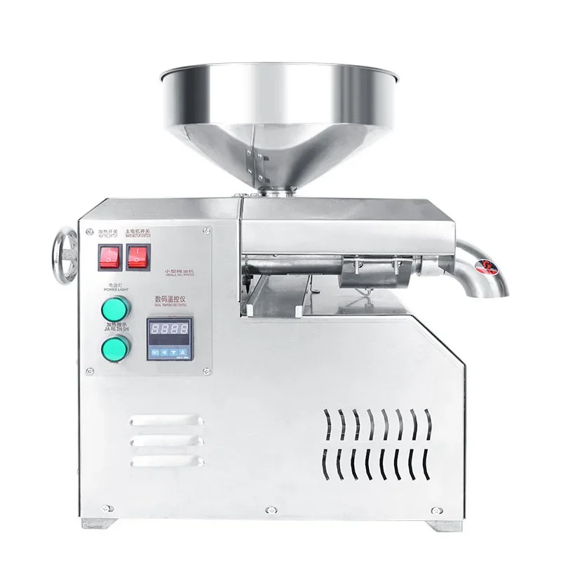 220v Oil Press Machine Hot and Cold Squeeze Smart Sunflower Seeds, Peanuts, Sesame Seeds Squeeze Oil Presser