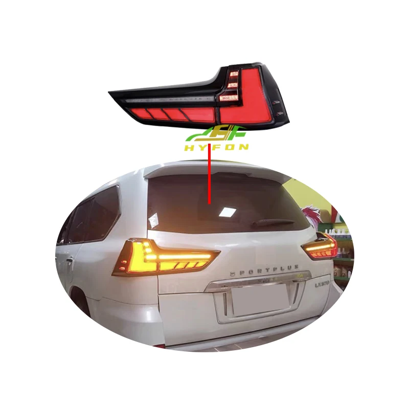 

BR Lexus LX570 2016-2022 Upgraded Full LED Smoked Tail Light Kit LED Reversing Lights LED Driving Turn Signals Plug & Play