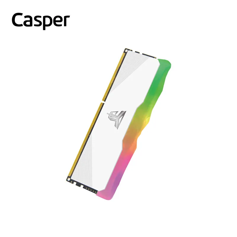 Casper 1/2 pz RGB Dissipatore di Calore DDR4 16 GB 2666 MHz Memoria Ram Gaming Computer Desktop 16 GB 3200 MHz PC Memoria Gioco Video Clip (Bianco)